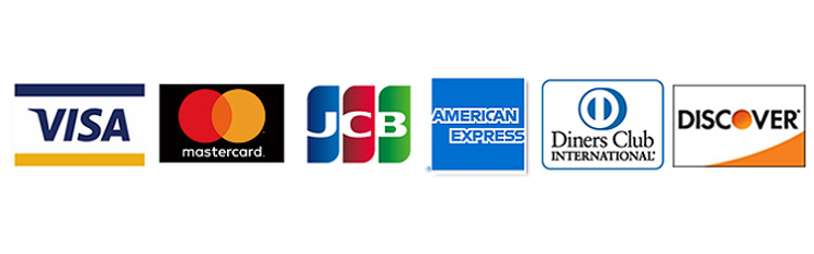 クレジットカード各種使えます